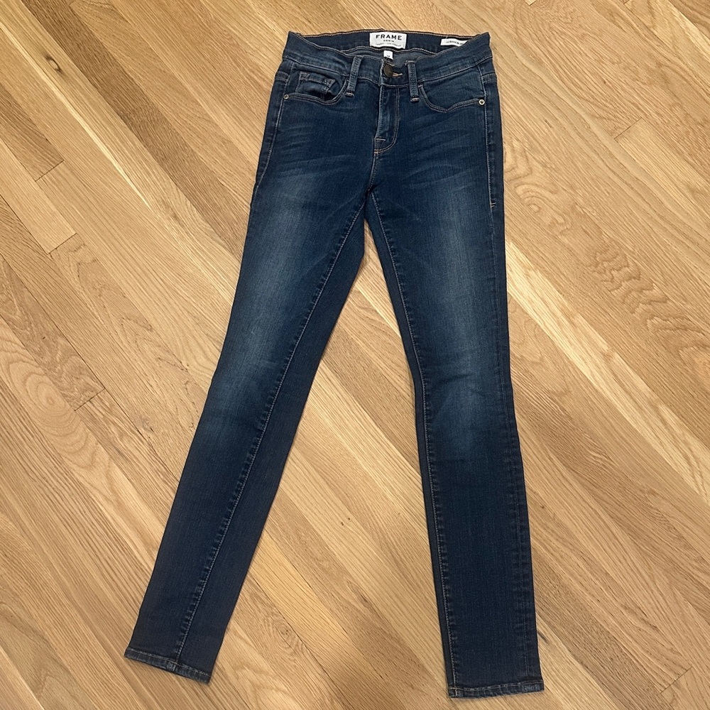 Frame Denim Women's Skinny Jeans - Dark Blue